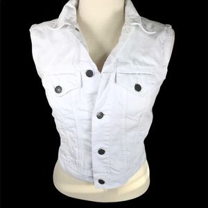 Polo Ralph Lauren White Denim Vest Polo Ralph Lauren White denim Vest xs